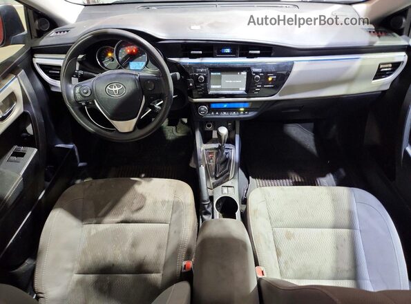 2T1BURHE5GC693021 2016 TOYOTA COROLLA Красный Вид панели приборов