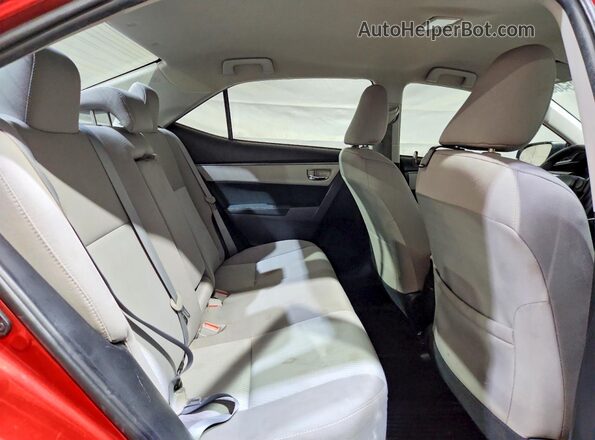 2T1BURHE5GC693021 2016 TOYOTA COROLLA Красный Вид задних сидений