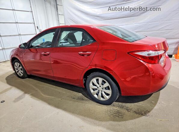 2T1BURHE5GC693021 2016 TOYOTA COROLLA Красный Задняя левая четверть