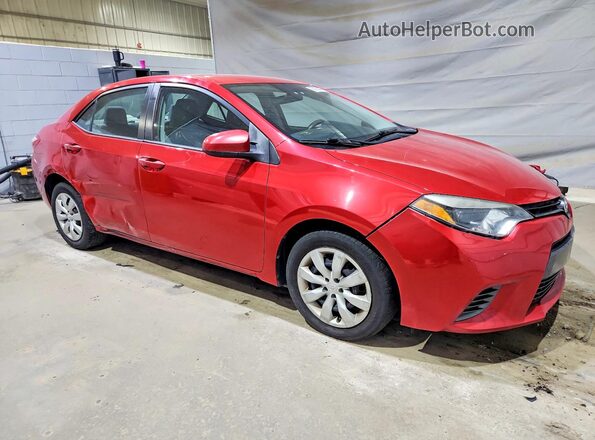 2T1BURHE5GC693021 2016 TOYOTA COROLLA Красный Передняя правая четверть