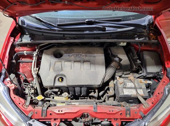 2T1BURHE5GC693021 2016 TOYOTA COROLLA Красный Вид задней части салона