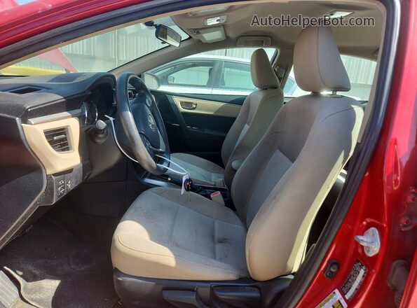 2T1BURHE5GC729855 2016 TOYOTA COROLLA Red წინა სალონის ხედი