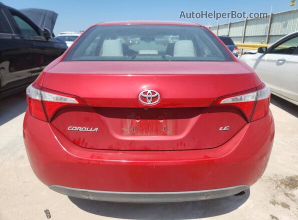 2T1BURHE5GC729855 2016 TOYOTA COROLLA Red უკანა ხედი