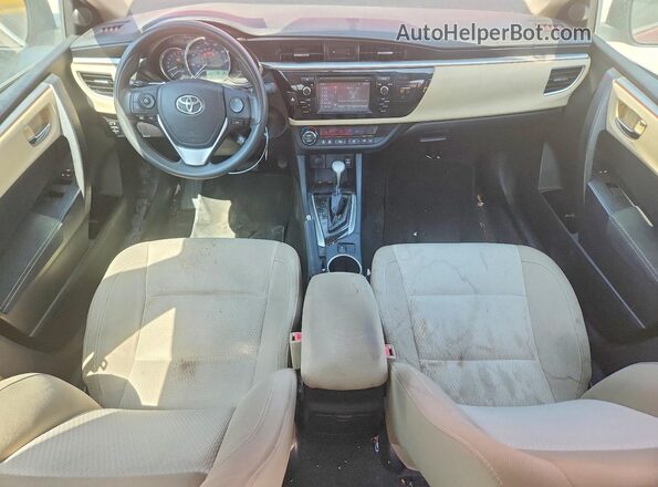 2T1BURHE5GC729855 2016 TOYOTA COROLLA Red წინა პანელის ხედი
