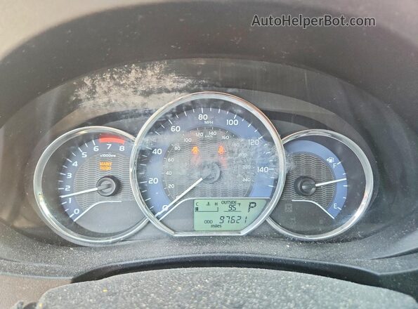 2T1BURHE5GC729855 2016 TOYOTA COROLLA Red ხელსაწყოთა პანელის ხედი