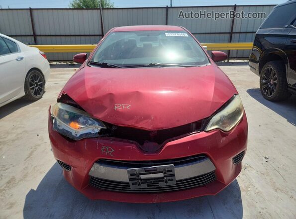 2T1BURHE5GC729855 2016 TOYOTA COROLLA Red წინა ხედი