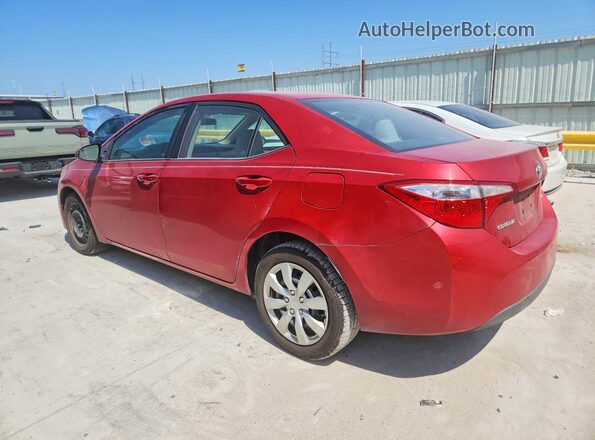 2T1BURHE5GC729855 2016 TOYOTA COROLLA Red უკანა მარცხენა