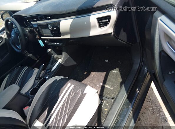 2T1BURHE5GC731122 2016 TOYOTA COROLLA Black Front interior view