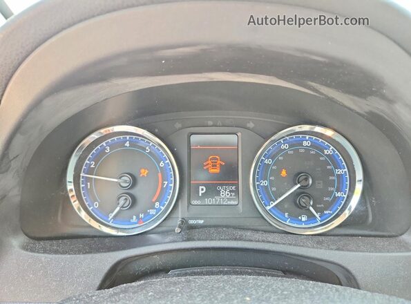 2T1BURHE5HC935176 2017 TOYOTA COROLLA Gray Instrument cluster view