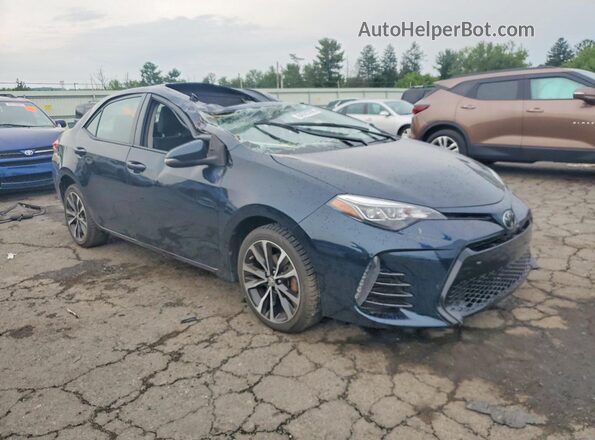 2T1BURHE5HC943794 2017 TOYOTA COROLLA Blue Delantero derecho