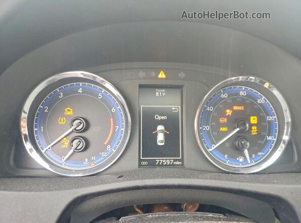 2T1BURHE5HC943794 2017 TOYOTA COROLLA Blue Vista del cuadro de instrumentos