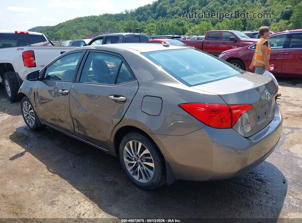 2T1BURHE5JC014808 2018 TOYOTA COROLLA Серый Задняя левая четверть