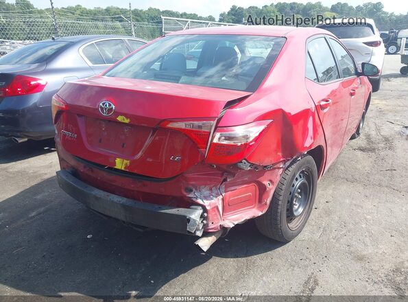 2T1BURHE5JC057111 2018 TOYOTA COROLLA Red Vista frontal