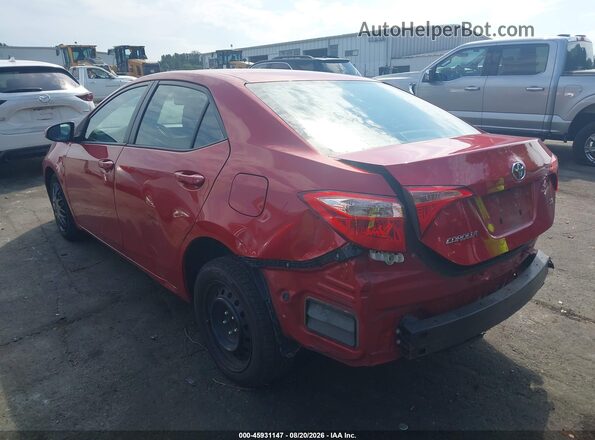 2T1BURHE5JC057111 2018 TOYOTA COROLLA Red Trasero izquierdo