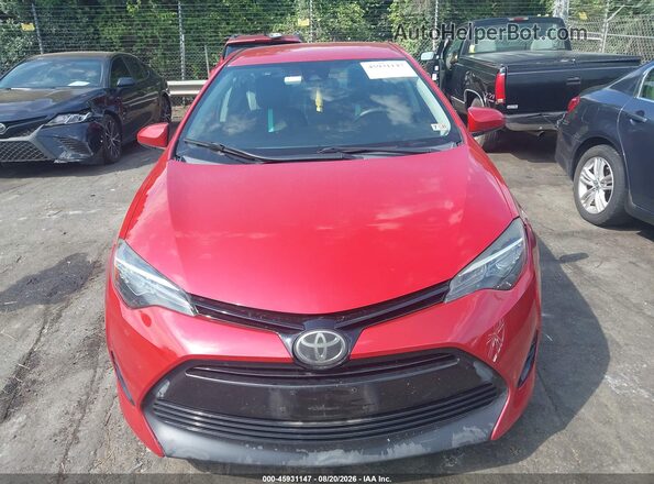 2T1BURHE5JC057111 2018 TOYOTA COROLLA Red Vista del cuadro de instrumentos