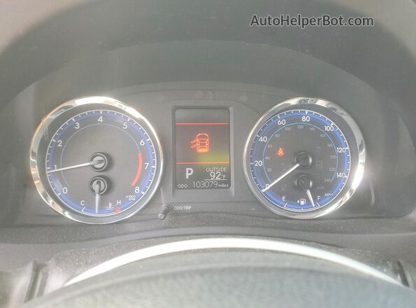 2T1BURHE5JC073101 2018 TOYOTA COROLLA Blue Вид щитка приладів