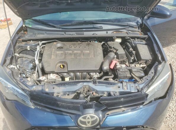 2T1BURHE5JC073101 2018 TOYOTA COROLLA Blue Вид задньої частини салону