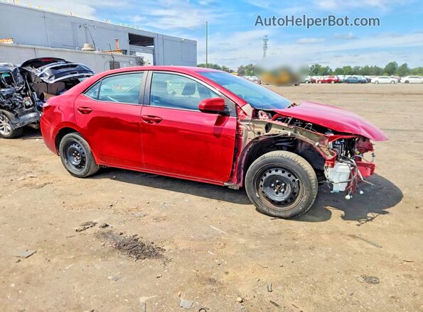 2T1BURHE5JC095647 2018 TOYOTA COROLLA Красный Передняя правая четверть