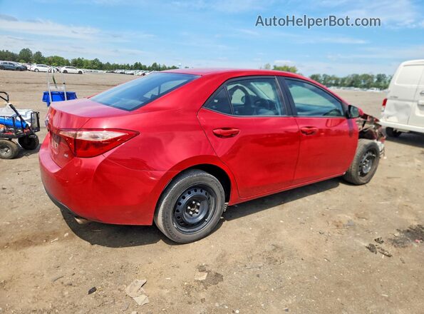 2T1BURHE5JC095647 2018 TOYOTA COROLLA Красный Задняя правая четверть