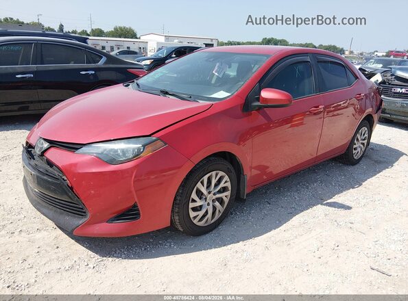 2T1BURHE5KC151698 2019 TOYOTA COROLLA Red Vista tres cuartos delantera izquierda