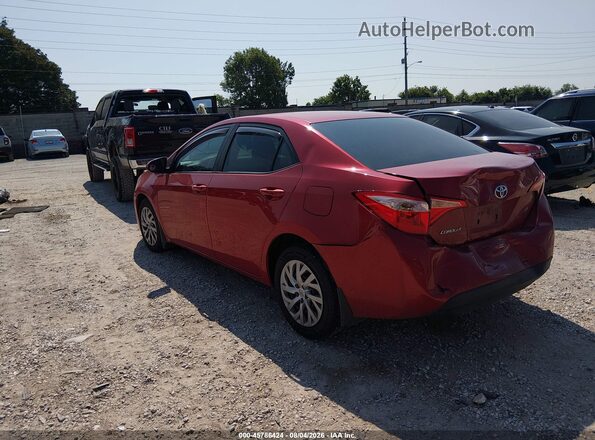 2T1BURHE5KC151698 2019 TOYOTA COROLLA Red Trasero izquierdo