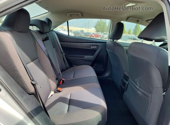2T1BURHE5KC157064 2019 TOYOTA COROLLA Gray Widok tylnych siedzeń