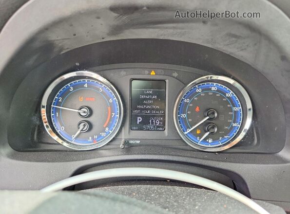 2T1BURHE5KC157064 2019 TOYOTA COROLLA Gray Widok zestawu wskaźników