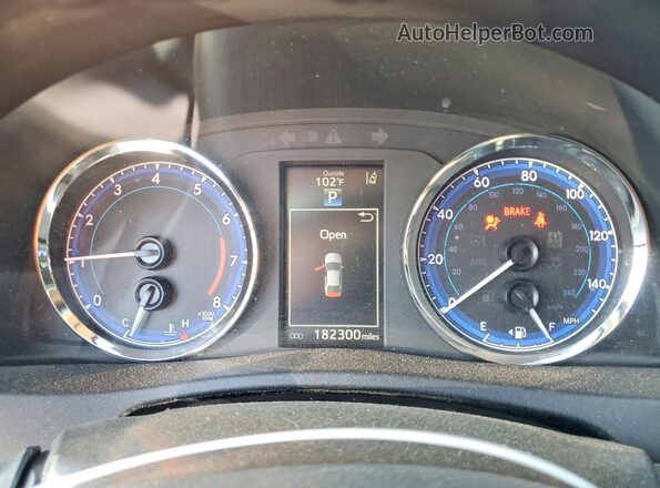 2T1BURHE5KC162300 2019 TOYOTA COROLLA Gray ხელსაწყოთა პანელის ხედი