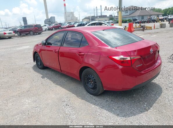 2T1BURHE5KC175967 2019 TOYOTA COROLLA Красный Задняя левая четверть