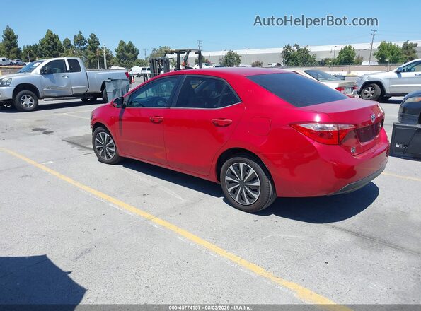 2T1BURHE5KC205954 2019 TOYOTA COROLLA Red Trasero izquierdo