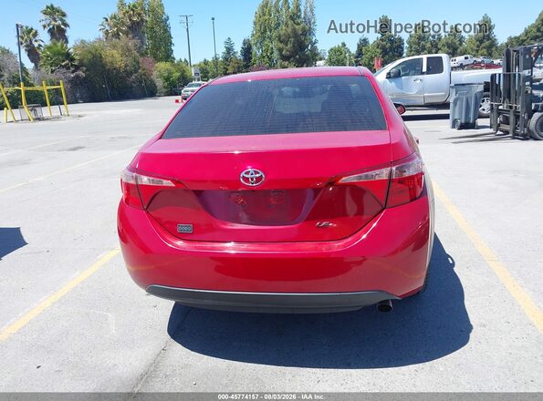 2T1BURHE5KC205954 2019 TOYOTA COROLLA Red 