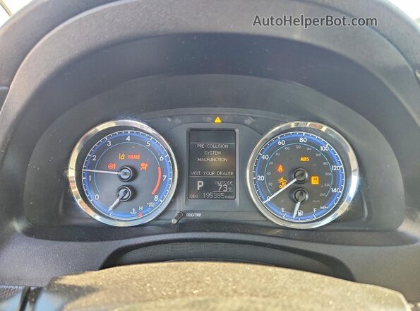 2T1BURHE5KC227484 2019 TOYOTA COROLLA Gray Instrument cluster view