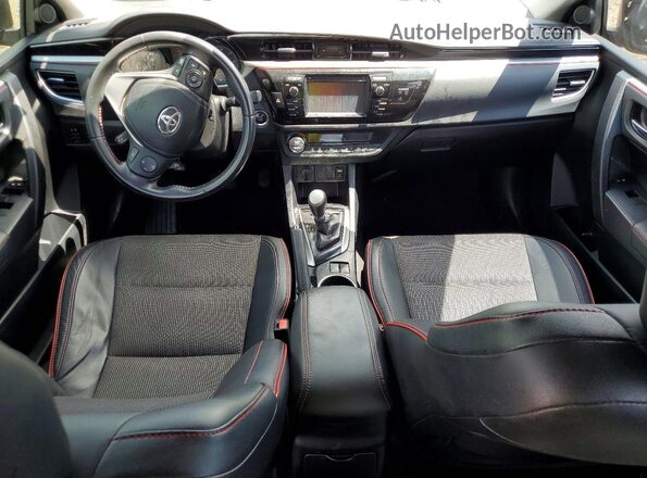 2T1BURHE6GC497024 2016 TOYOTA COROLLA Black Առջևի վահանակի տեսք