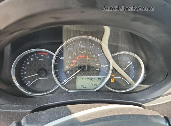 2T1BURHE6GC556816 2016 TOYOTA COROLLA Silver Instrument cluster view
