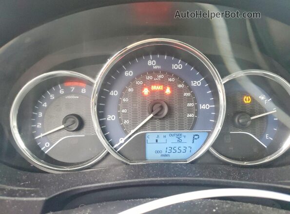2T1BURHE6GC558372 2016 TOYOTA COROLLA White Widok zestawu wskaźników
