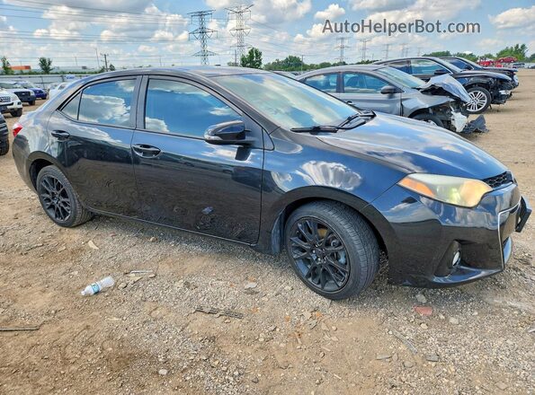 2T1BURHE6GC561238 2016 TOYOTA COROLLA Black Przód prawy