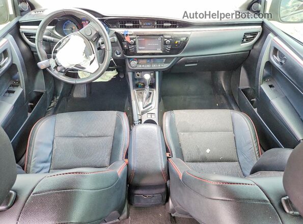 2T1BURHE6GC561238 2016 TOYOTA COROLLA Black Widok deski rozdzielczej