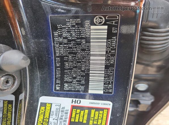 2T1BURHE6GC561238 2016 TOYOTA COROLLA Black Widok komory silnika