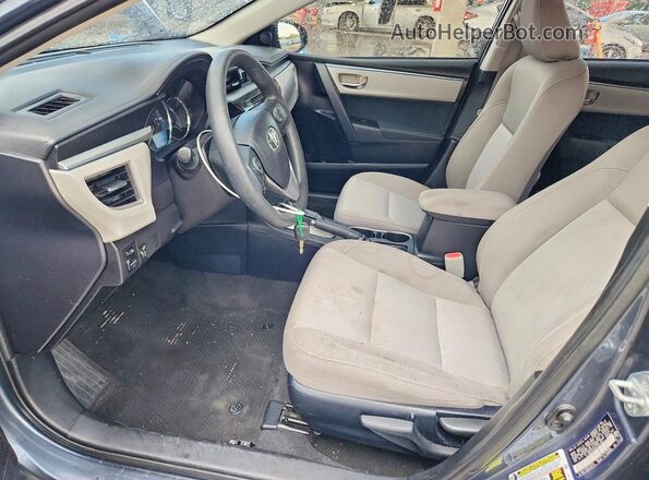 2T1BURHE6GC567556 2016 TOYOTA COROLLA Gray Widok wnętrza z przodu