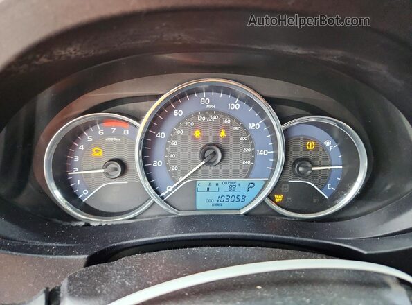 2T1BURHE6GC567556 2016 TOYOTA COROLLA Gray Widok zestawu wskaźników
