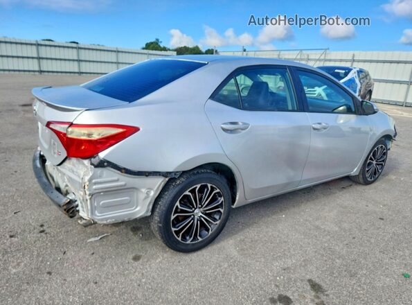 2T1BURHE6GC574457 2016 TOYOTA COROLLA Серебряный Задняя правая четверть
