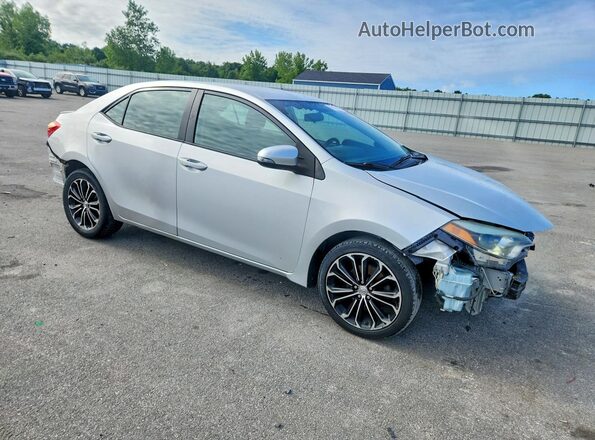 2T1BURHE6GC574457 2016 TOYOTA COROLLA Серебряный Передняя правая четверть