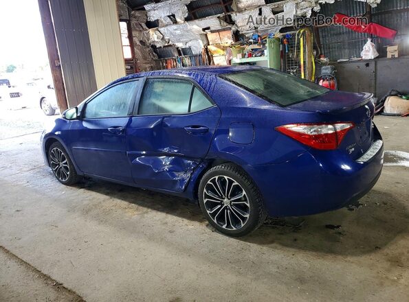 2T1BURHE6GC611104 2016 TOYOTA COROLLA Синий Задняя левая четверть