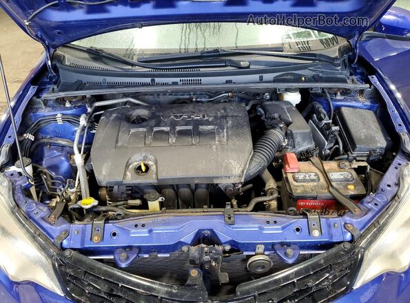 2T1BURHE6GC611104 2016 TOYOTA COROLLA Синий Вид задней части салона