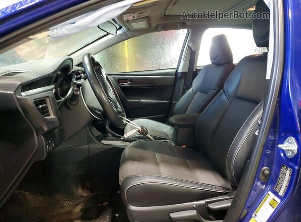 2T1BURHE6GC611104 2016 TOYOTA COROLLA Синий Вид салона спереди
