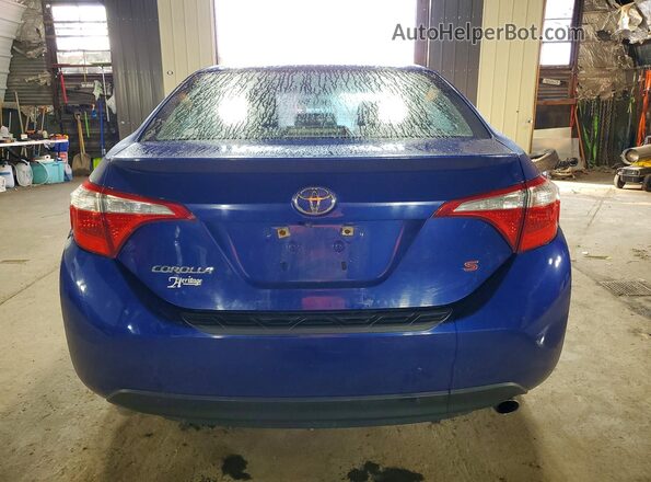 2T1BURHE6GC611104 2016 TOYOTA COROLLA Синий Вид сзади