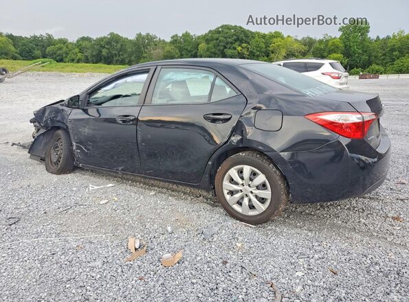 2T1BURHE6GC626315 2016 TOYOTA COROLLA Black Задня ліва чверть