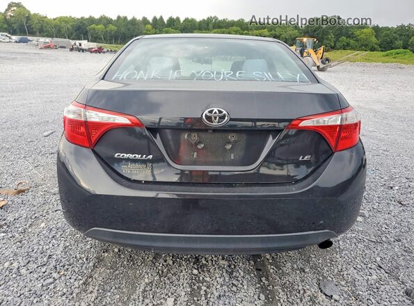 2T1BURHE6GC626315 2016 TOYOTA COROLLA Black Вид ззаду