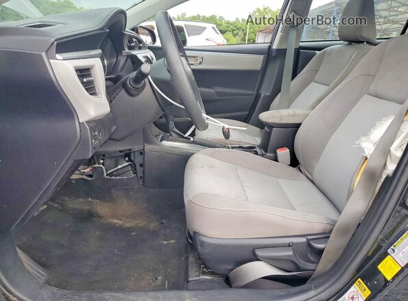 2T1BURHE6GC626315 2016 TOYOTA COROLLA Black Вид салону спереду