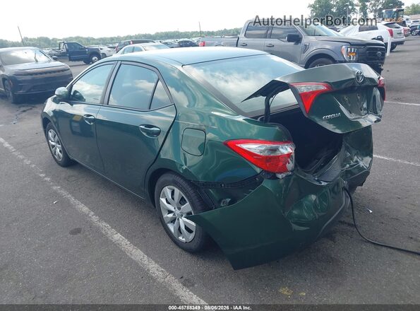 2T1BURHE6GC635225 2016 TOYOTA COROLLA Зеленый Задняя левая четверть